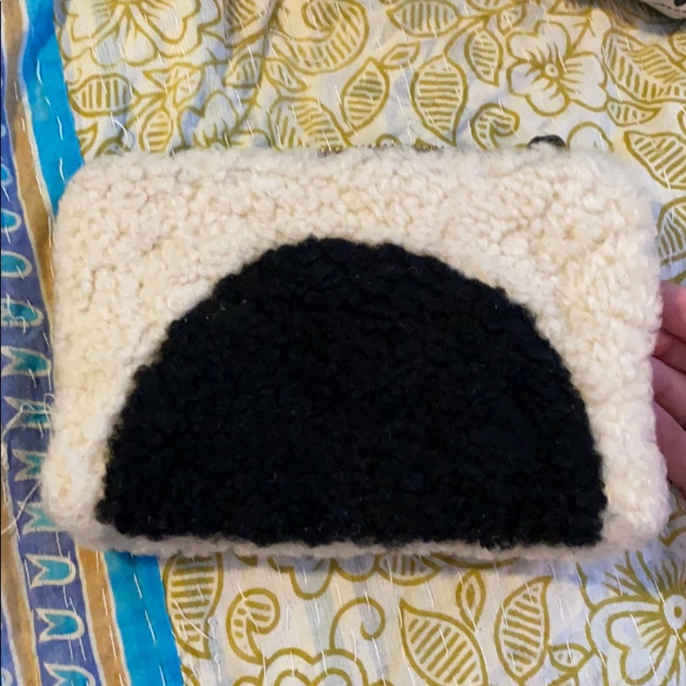 Shearling Clutch or wallet